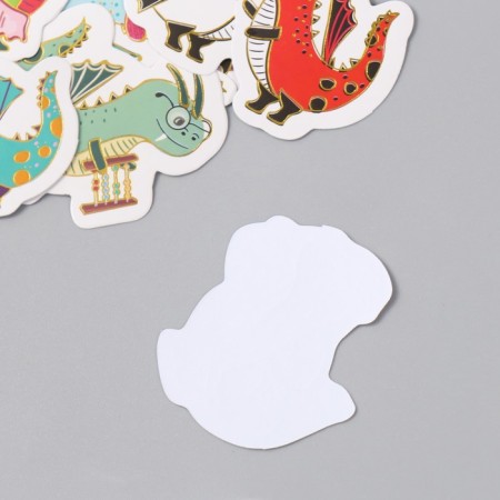 Stickers for the creativity of "Dracoshi" embossing gold set 48 pcs 9x7x0.8 cm-3