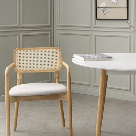 Barney chair, 555 × 570 × 800 mm, color natural wood-1