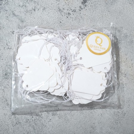 Price tag set 100 pcs., 2.5 × 4, white color-2