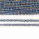 Blue braid with gold along the edge, 1.5 cm, winding 50 m