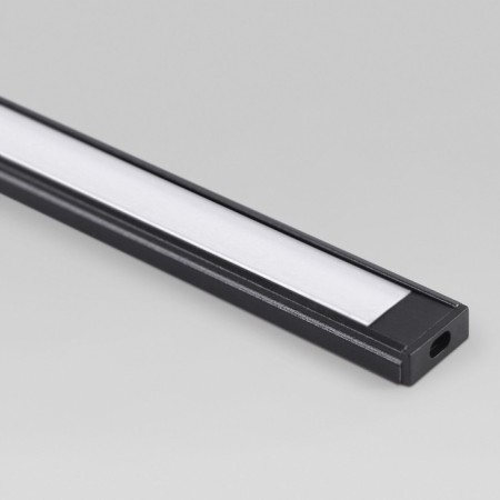 Overhead aluminum profile for Elektrostandard LED tape, LL-2-ALP006, 2000x15x6 mm, black color black-1