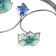 Chandelier "returned" 3 lamps 40W E27 The base of chrome 47x47x28 cm