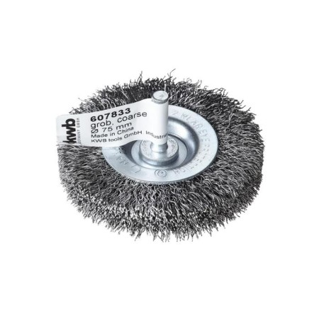 The cordchite is flat for the drill kwb, d = 75 mm, wire d = 0.3 mm, shank d = 6 mm, steel HSS