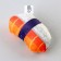 A toy for cats with mint "sushi" from textiles, 9x6 cm