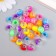 Beads for creativity plastic "Color. Gloss" set of 20 g 1.1x1.1x0.9 cm