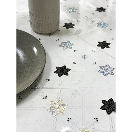 The adhesive transparent "hyacinths" Joy Home, 20x0.8 m, thickness 0.6 mm-4