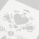 Plastic stencil "Love" 16x22 cm
