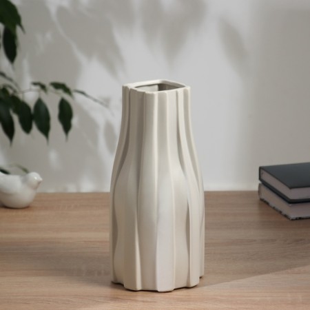 VAZA Keramics desktop "Allesio" 25.5x12 cm, white-1