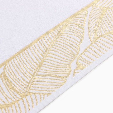 Trick Love Life "Leaves" 70*140 cm, white, 100% HL, 360 g/m2-3