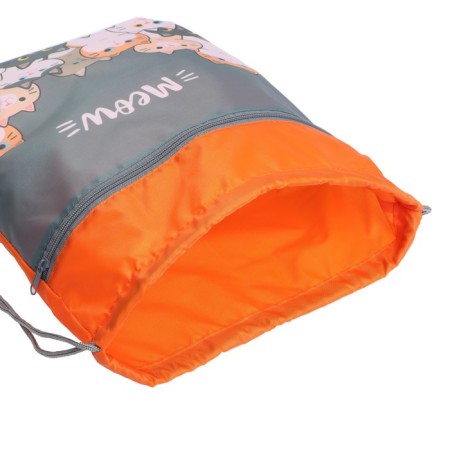 A bag for shoes with a pocket of 420 x 340 mm, calligrata MSO-7C, (soft polyester, density 210D), Cats)-3