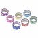 Sticky tape polymer for decor with sparkles "Patterns", 15 mm x 3 m (set 7 pcs)