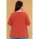 Female T -shirt, size 5xl, terracotta color