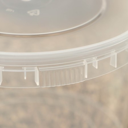 A plastic disposable bucket with a lid “for pickles”, 2 l, d = 17.3 cm, transparent, 100 pcs/units-2