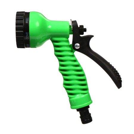 Pistol for watering, 7 modes, under connector, plastic, Greengo