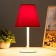 Desktop lamp Jack 1x15W E14 white/red 18x18x32cm Risalux