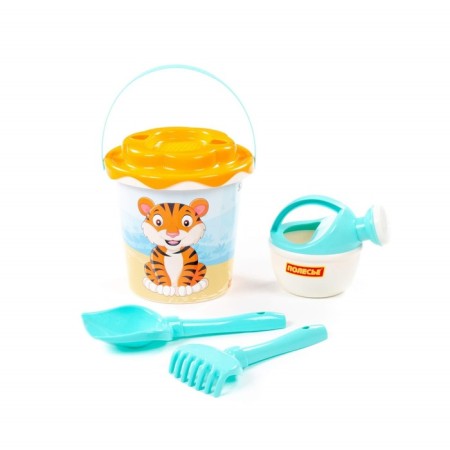 Sanding set No. 654 Safari: bucket, chipper-sun, shovel, robberies, watering can, mix color-7
