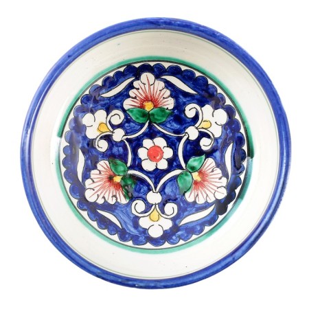 Sugar of Rishtan ceramics "Flowers", 250 ml, blue-2