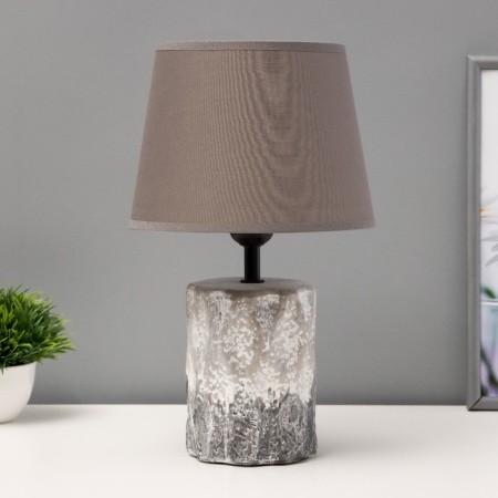 AManda table lamp E27 40W gray 20x20x33 cm