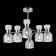Ceiling EVOLUCE lamp. Sle1045-102-06. Vento. 6x40 watts, E14, 63x63x44 cm, chromium color