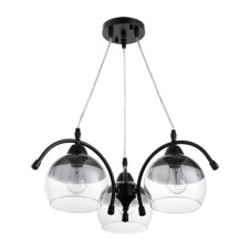 Asson lamp 3he27 40w Black 51x51x60 cm Bayerlux