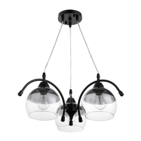Asson lamp 3he27 40w Black 51x51x60 cm Bayerlux
