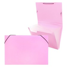 Folder Carder Calligrata watercolor 13 department. A4 plastic 0.7mm flamingos, black resident