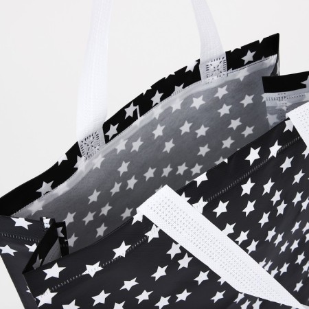 Household bag without fastening, black color-2