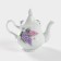 Lilac kettle, 800 ml, white color