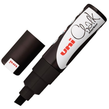 Cretaceous UNI “Chalk” marker, 8 mm, moisture, for smooth surfaces, black, PWE-8K Black
