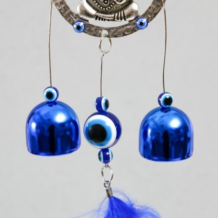 Wind music metal from the evil eye "Ganesha" 2 bells 40x8x2.5 cm-3