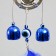 Wind music metal from the evil eye "Ganesha" 2 bells 40x8x2.5 cm