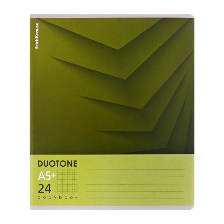 Notebook 24 sheets in the Erichkrause Duotone Next cage, cover coated cardboard, offset block, whiteness 100%, mix-10