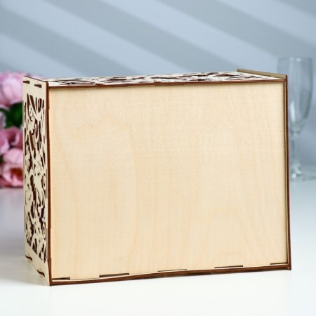 Wedding Bank "Vine", wood, collapsible, 24.5x16.5x19.5 cm-3