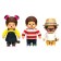 Figures Monchhichi "Bkauri, Hannah and Willy"