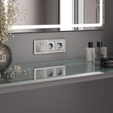 Frame W0032417, 3 Elite sockets, smoky, glass-1