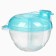 Container for baby food, 3 sections, type 3, 180ml., Blue color