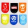 Postcard with magnetic bookmarks "Superheroes", Avengers, 6 pcs.