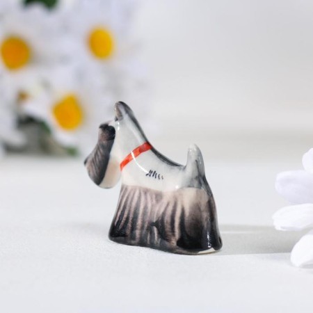Souvenir "Scotch terrier", Gzhel-3