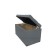 Puff with a lid and weighting, 800 × 400 × 420 mm, lunar matting, MIST color