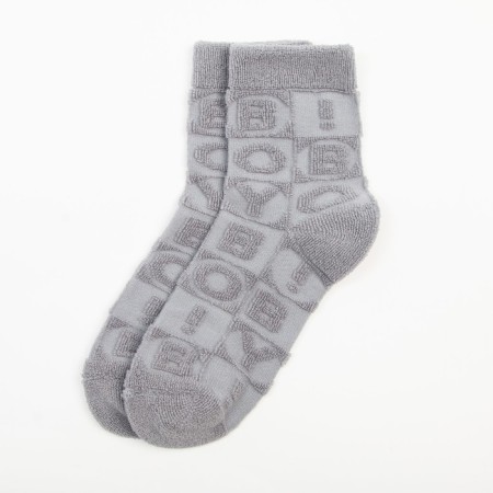 Socks for a boy terry KAFTAN "Boy", size 18-20 cm, color gray color-3