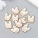 Decor for creativity Plastic "White Cat" gold 0.3x1.4x1.8 cm