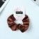 Hair elastic band "Orbit" Classic velvet, 10 cm, brown