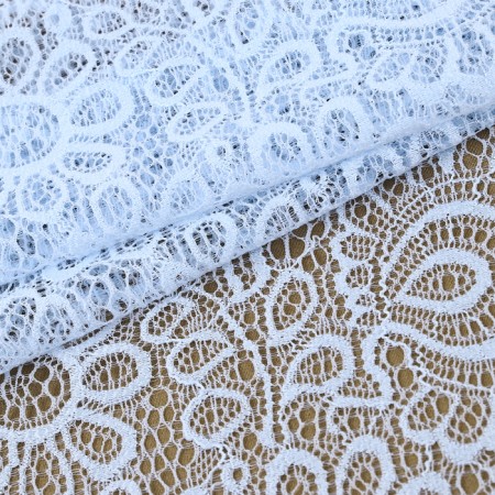 Lace elastic fabric, 190 mm × 2.7 ± 0.5 m, color of sky blue-1