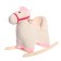 Rocking "Little horse", with a back, white color