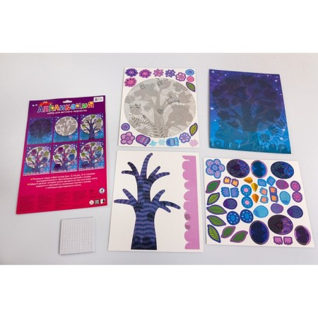 3D applique "Owls on a branch"-2