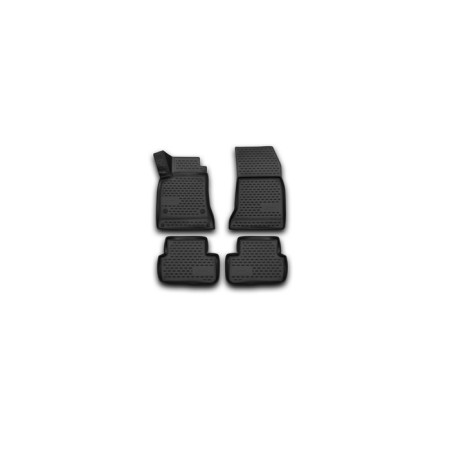 3D mats in the Mercedes-Benz Gla-Class salon, 2015-2016, 4 pcs. (polyurethane)