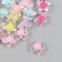 Plastic beads "Star with colored middle" Gloss Mix 1.2x1.2 cm