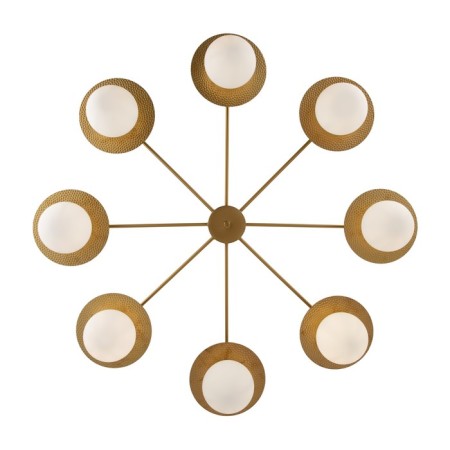 Suspended lamp Freya Fr5202PL-08BS Camelia, 1000x1000x420 mm, E27, 8x60W, brass color-1