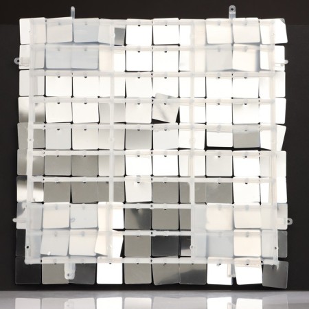 Panel with sequins for photo zones, square, 30*30cm, blue color-2