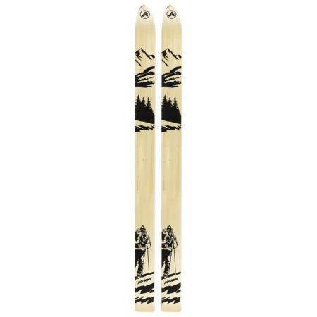 Wood-plastic skis "forest", 165 cm, with a notch, the color of mix-4